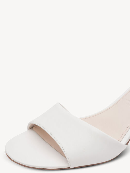 Sandalette, WHITE LEATHER, hi-res