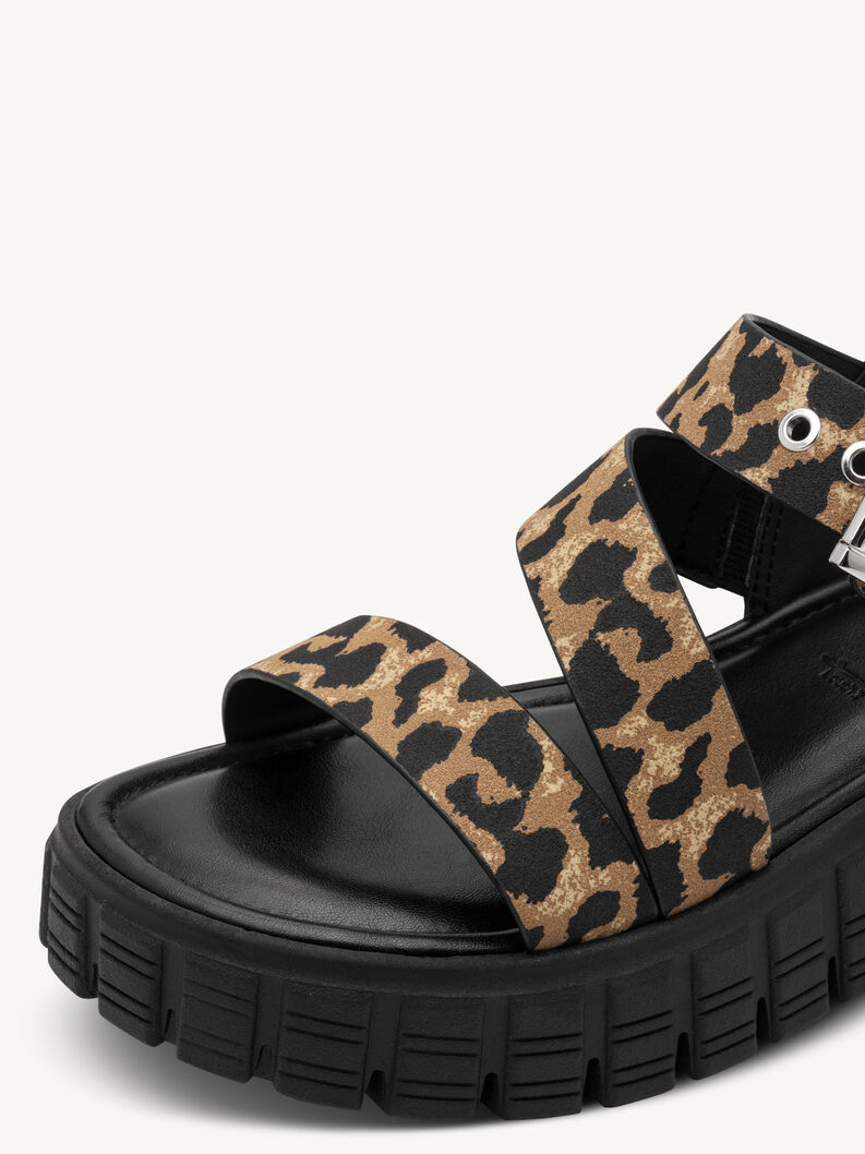 Sandalette - braun, LEOPARD, hi-res