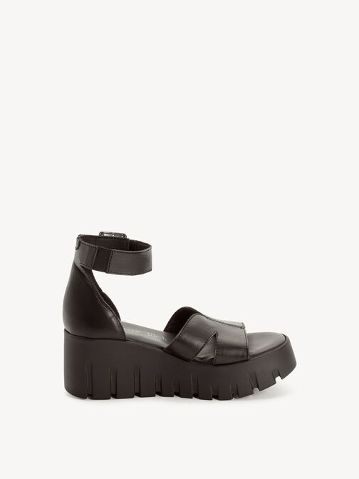 Sandalette, BLACK LEATHER, hi-res