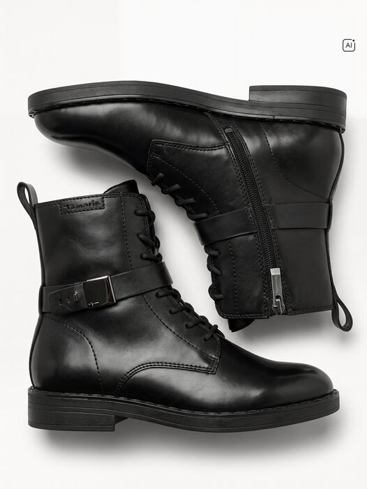 Enkellaarsje, BLACK, hi-res