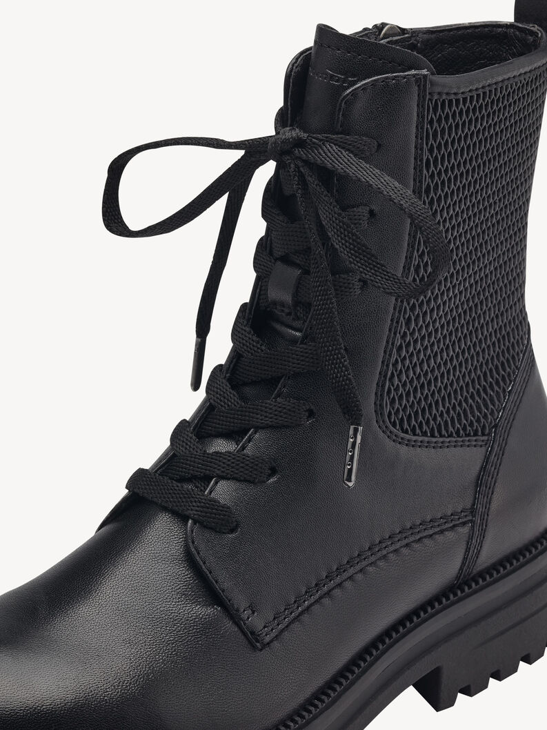 Lederstiefelette - schwarz, BLACK, hi-res