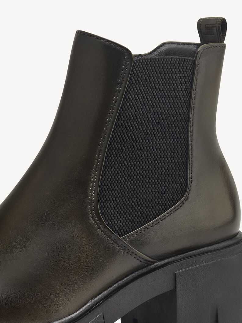 Leder Chelsea Boot - gr&uuml;n, OLIVE, hi-res