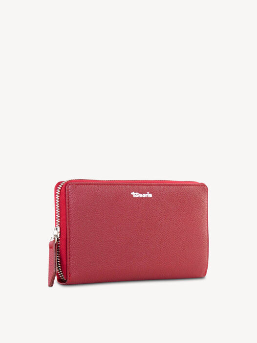 Portemonnee, red, hi-res