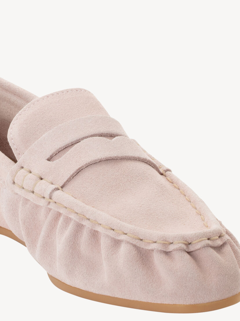 Leren Mocassin - roze, LIGHT ROSE, hi-res