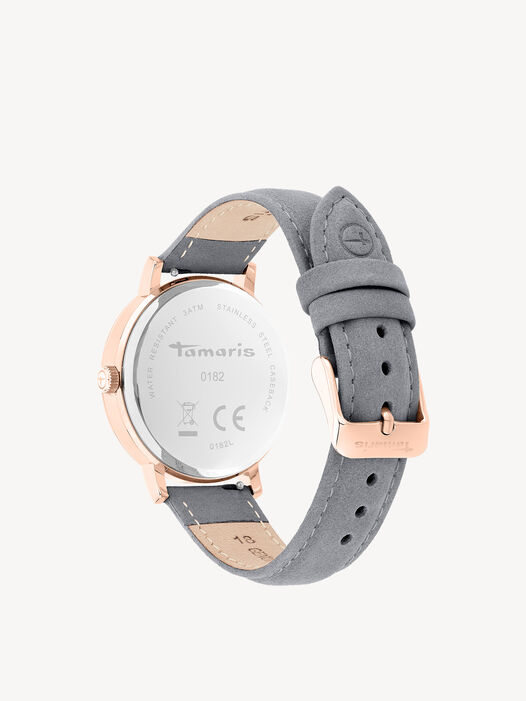 Horloge, grau-ros&eacute;gold, hi-res