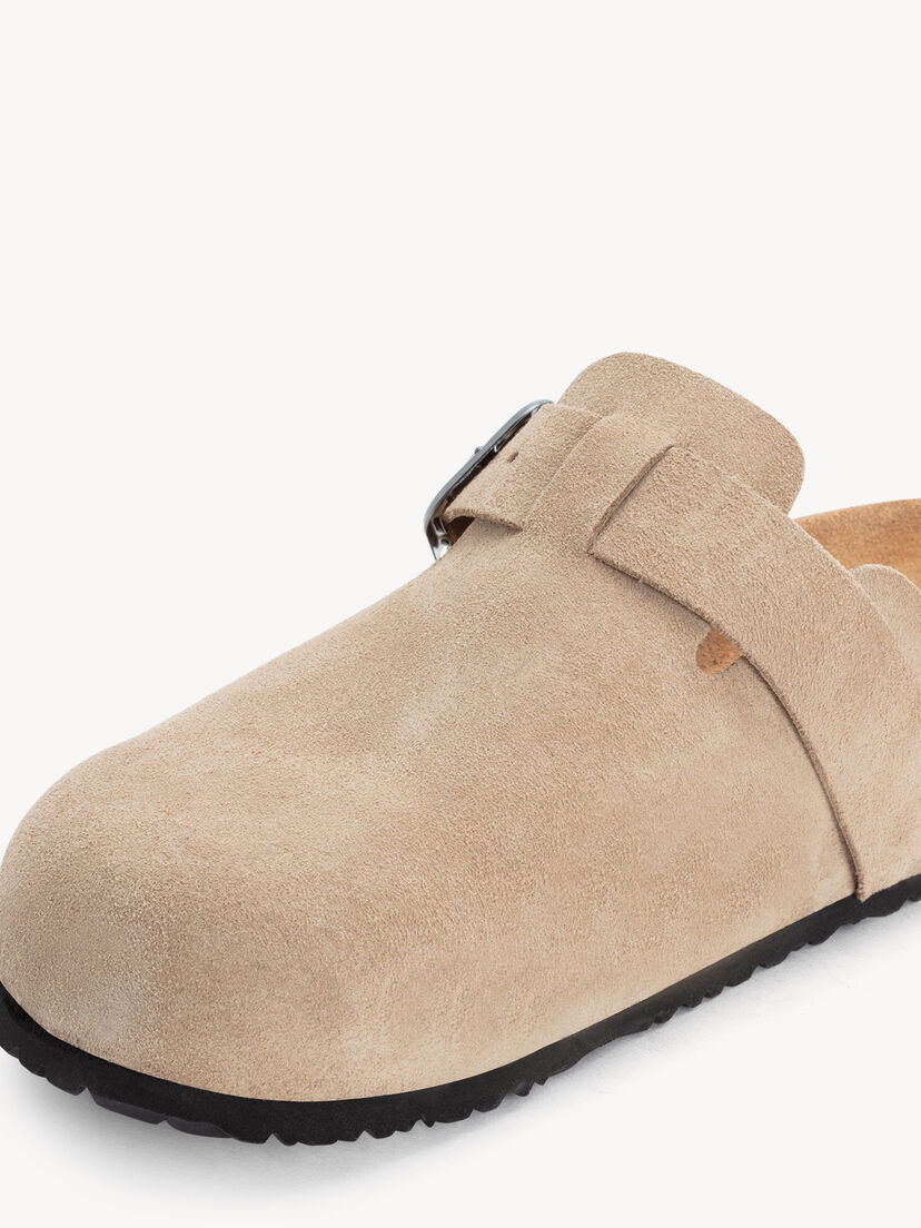 Leren Slipper - beige, SAND, hi-res
