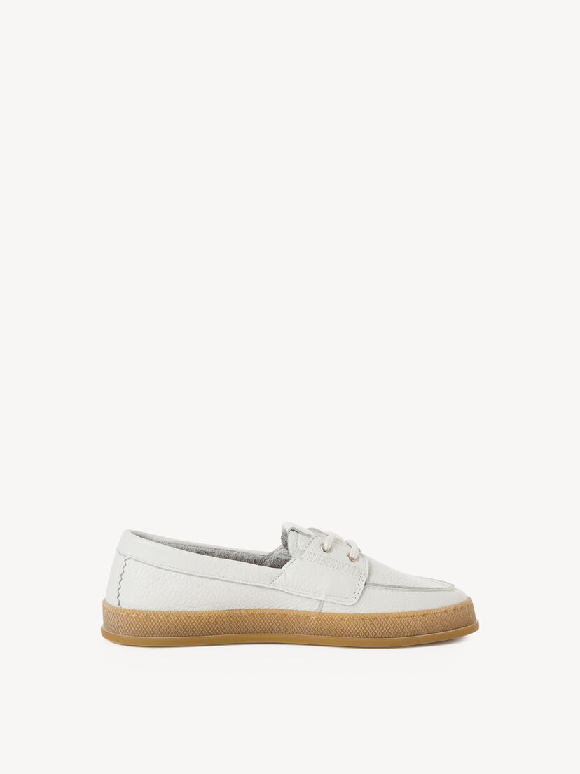 Leren Mocassin - wit, WHITE LEATHER, hi-res