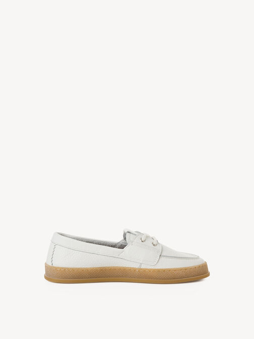 Moccassin, WHITE LEATHER, hi-res