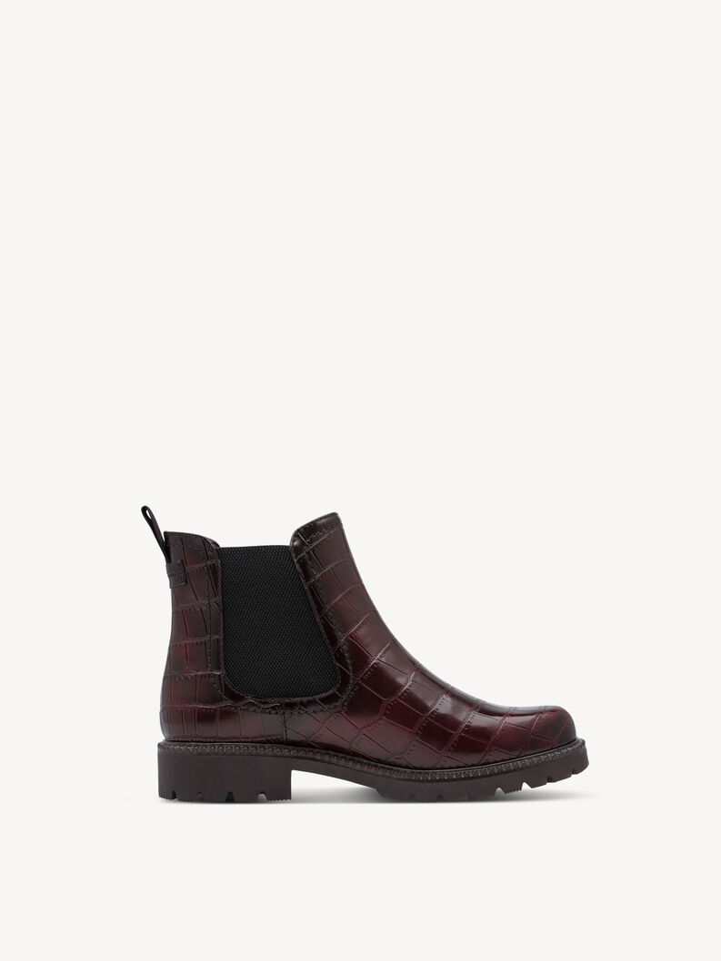 Chelsea Boot - rot, BORDEAUX CROCO, hi-res
