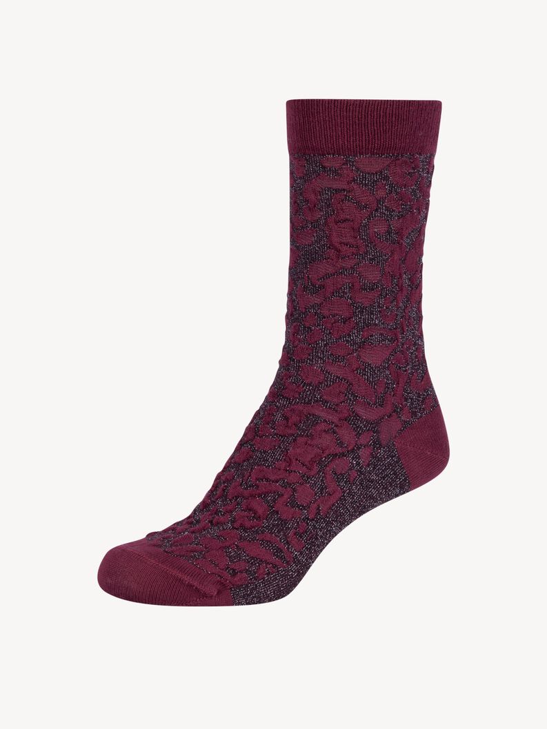Socks - red, windsor wine, hi-res