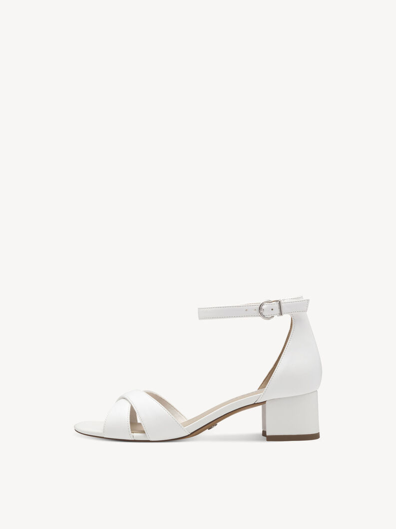 Sandale &agrave; talon - blanc, WHITE MATT, hi-res