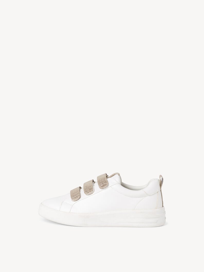 Sneaker - white, WHITE/LT.GOLD, hi-res