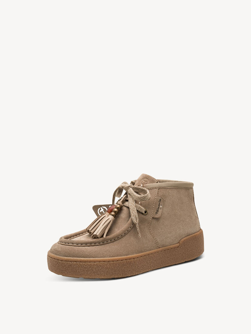 Leren Sneaker - beige, TAUPE, hi-res