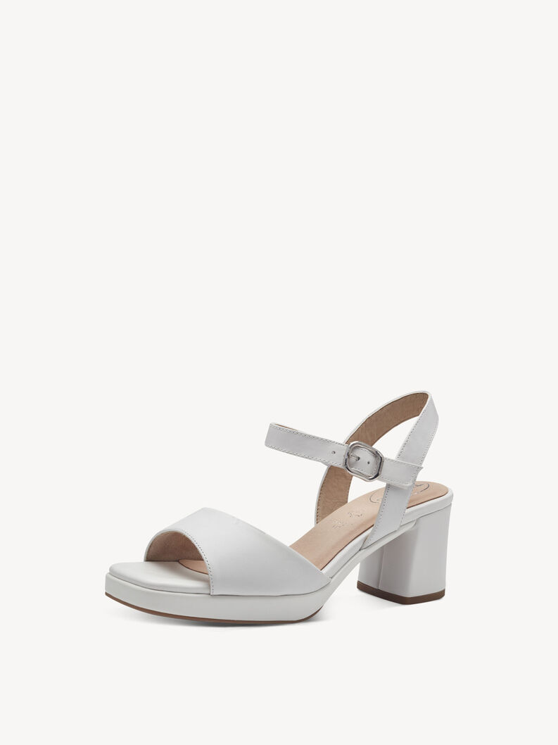 Ledersandalette - wei&szlig;, WHITE NAPPA, hi-res