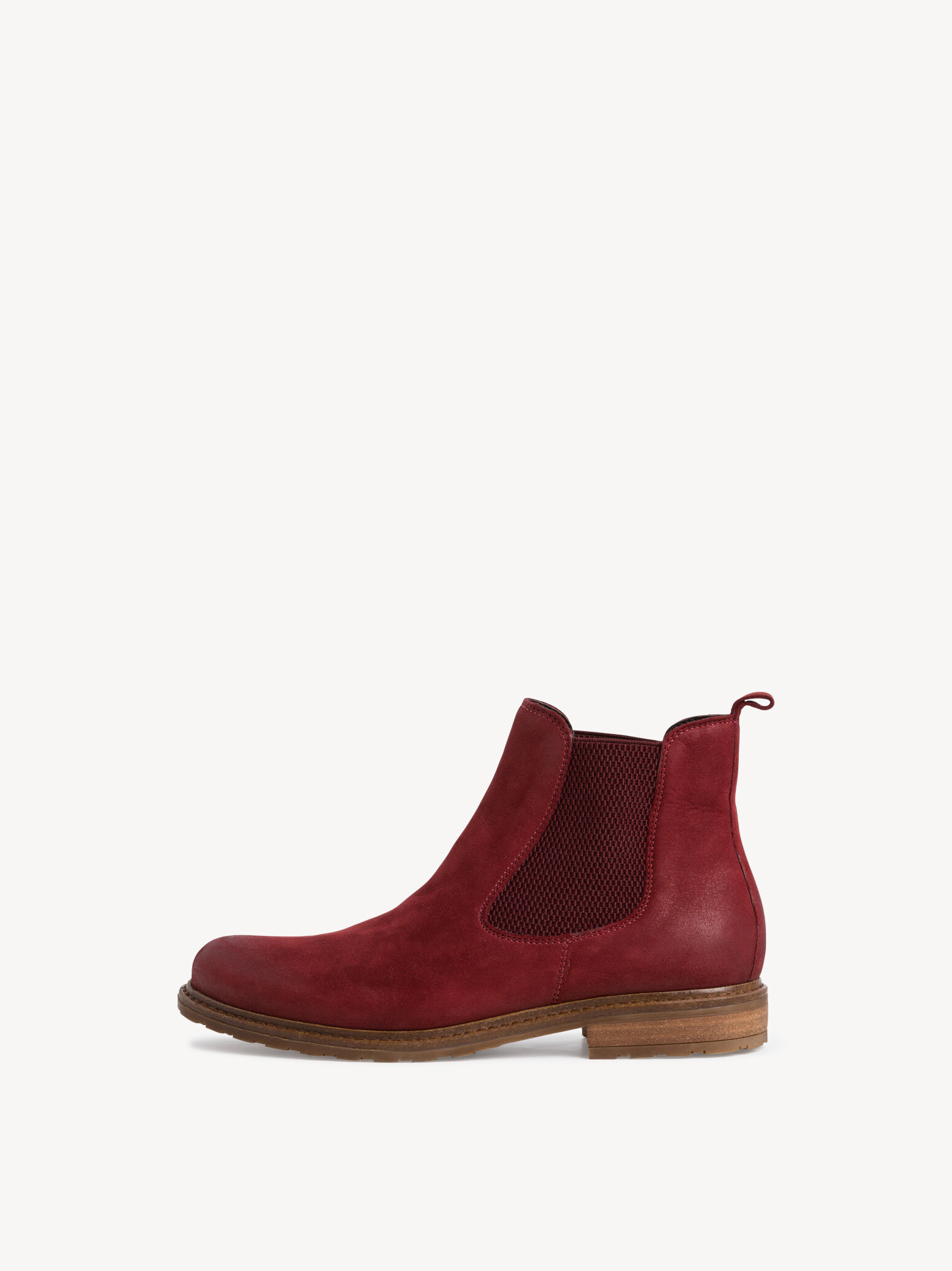 Leather Chelsea boot - red 1-1-25056-25 