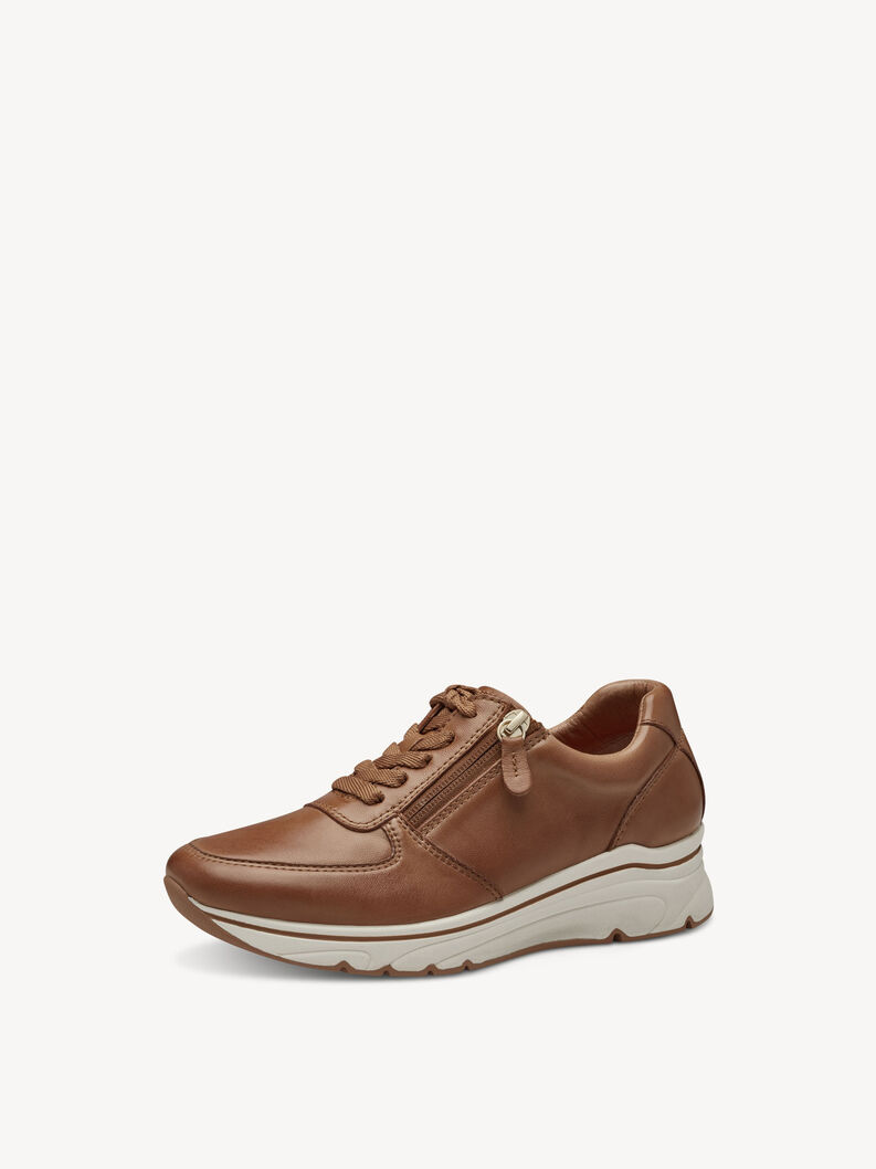 Ledersneaker - braun, COGNAC LEATHER, hi-res