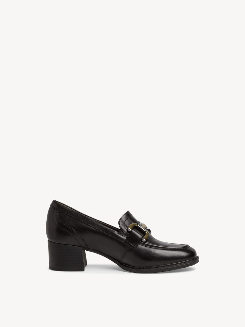 Leather Trotteur - black, BLACK, hi-res