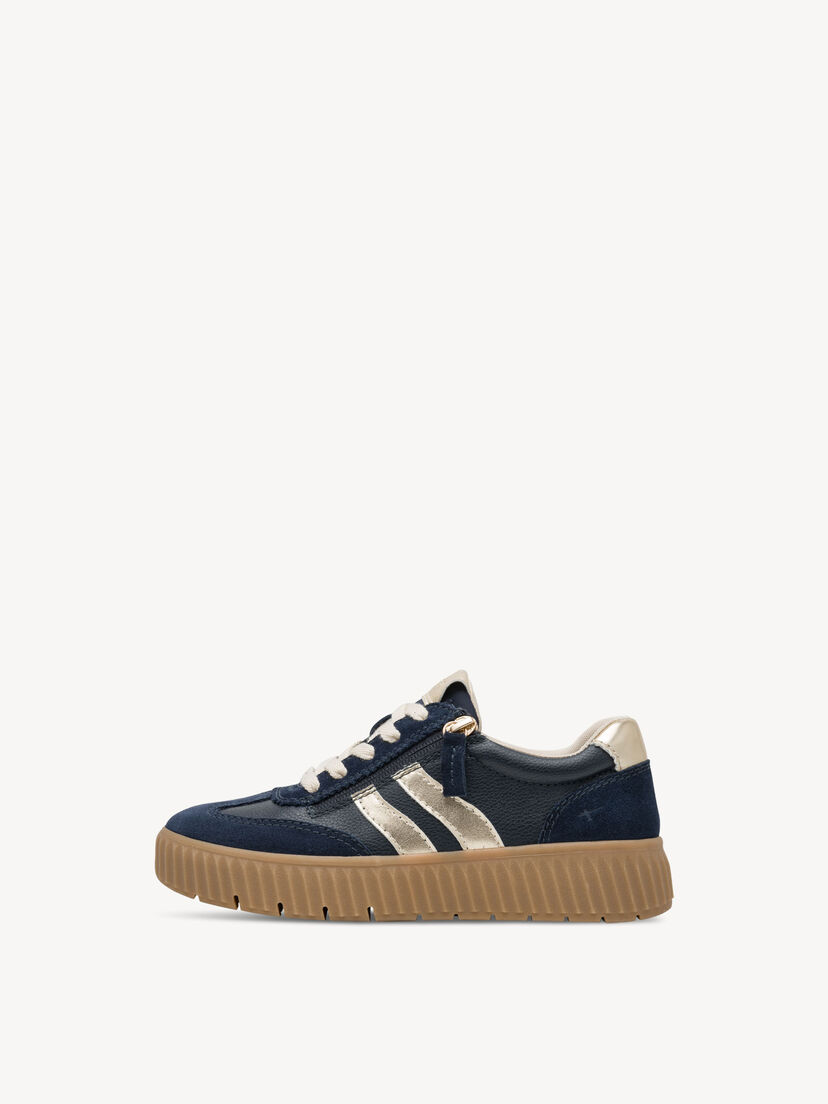 Sneaker - blauw, NAVY/GOLD, hi-res