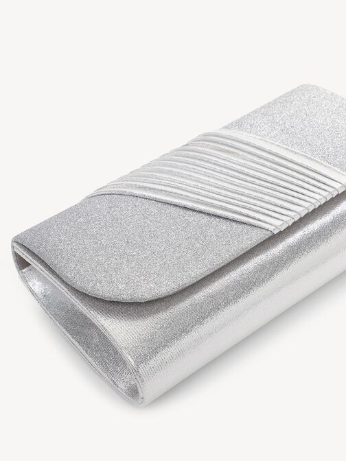 Borsetta senza manici, silver, hi-res