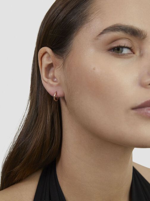 Boucles d'oreille, ros&eacute;gold, hi-res