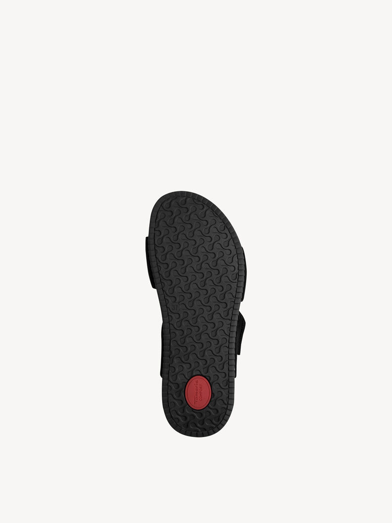 Lederpantolette - schwarz, BLACK SUEDE, hi-res