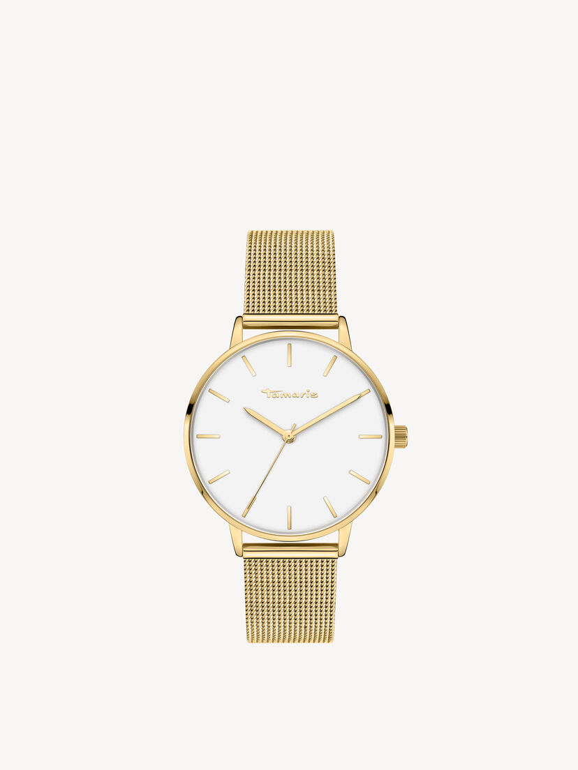 Horloge, gold mesh, hi-res