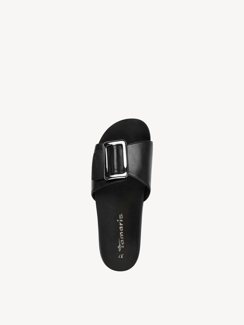 Slipper - zwart, BLACK, hi-res