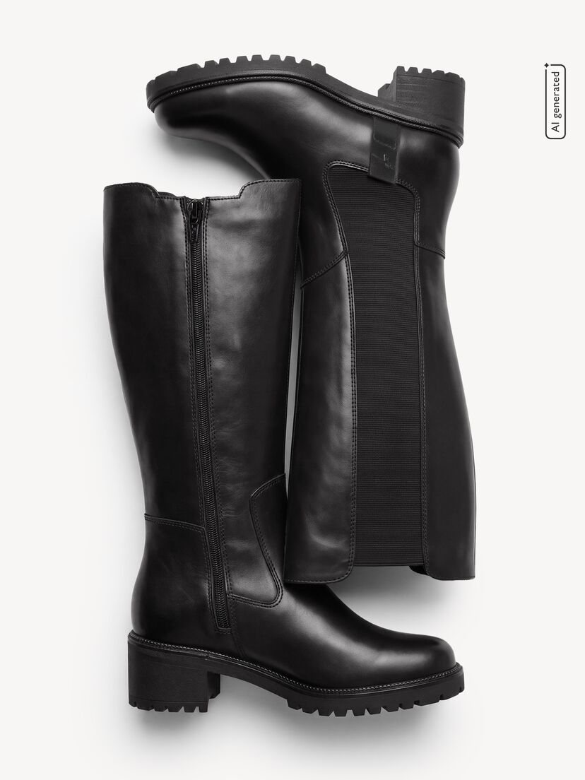 Laarzen, BLACK LEATHER, hi-res