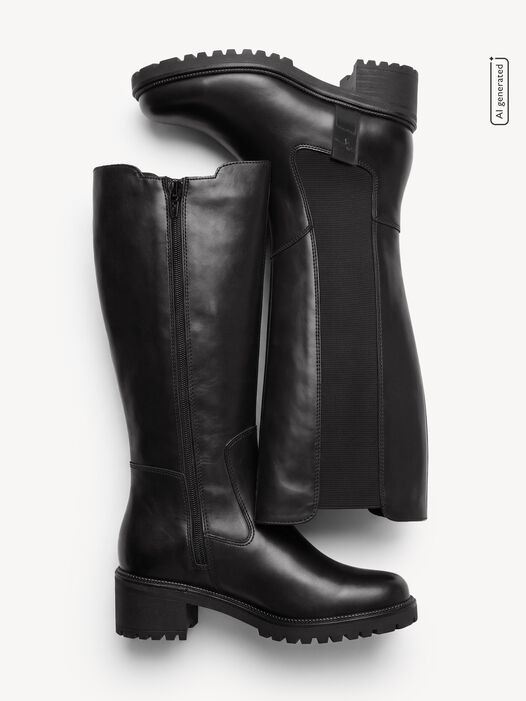 Laarzen, BLACK LEATHER, hi-res