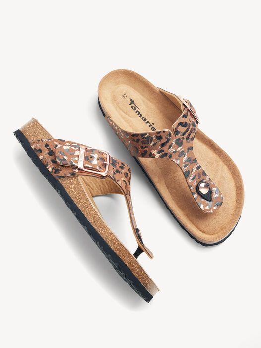 Slipper, COGNAC/LEOPARD, hi-res