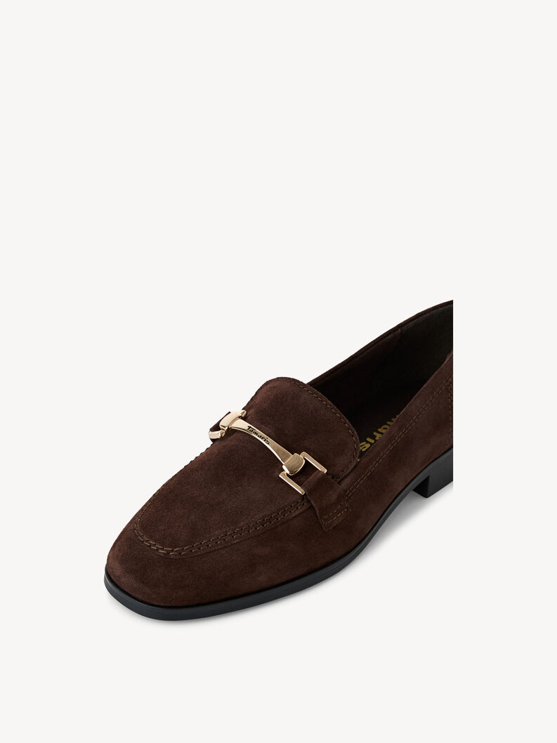 Slipper en cuir - marron, MOCCA, hi-res