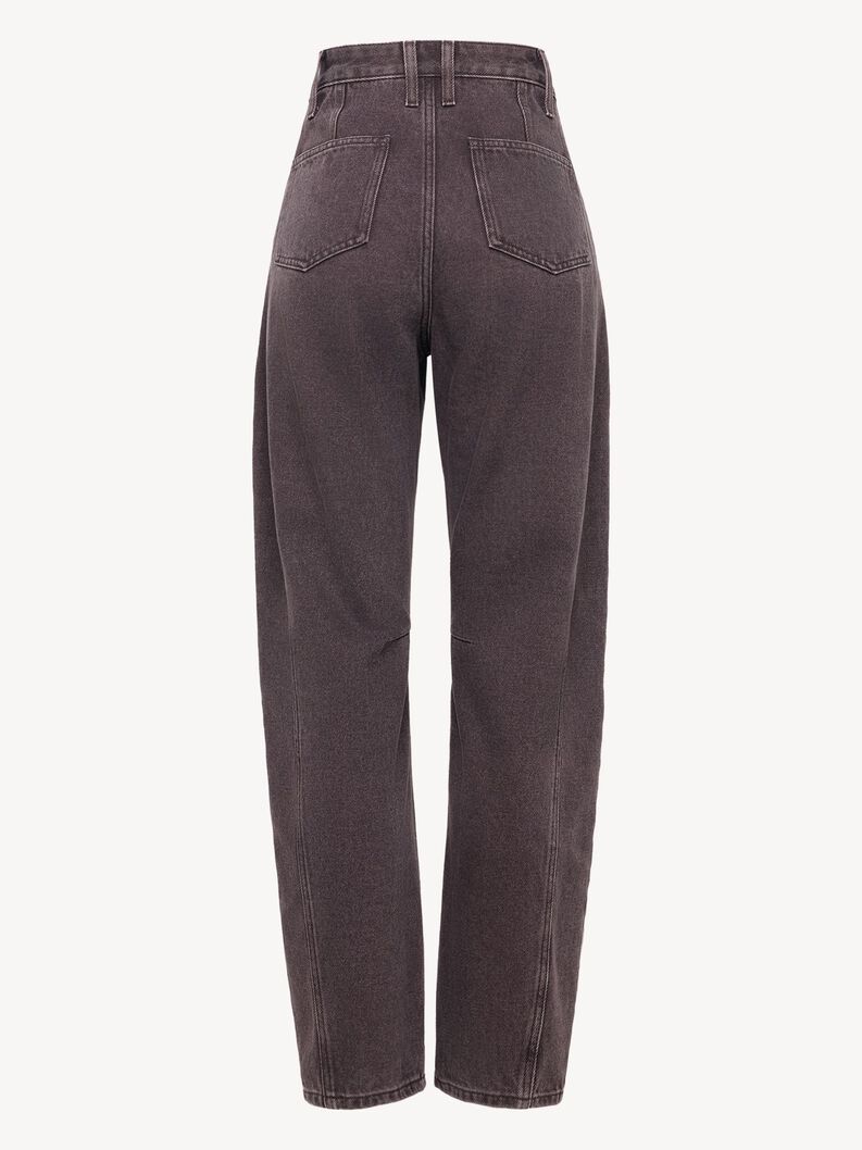 Trousers - brown, Mid Brown, hi-res