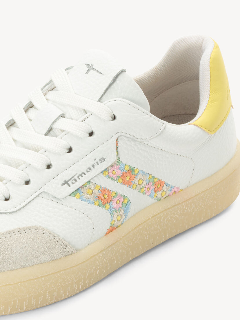 Leren Sneaker, WHITE COMB, hi-res