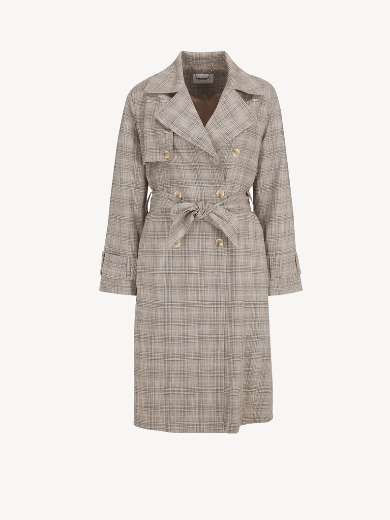 Trench - beige, Moonlight Houndstooth Check, hi-res