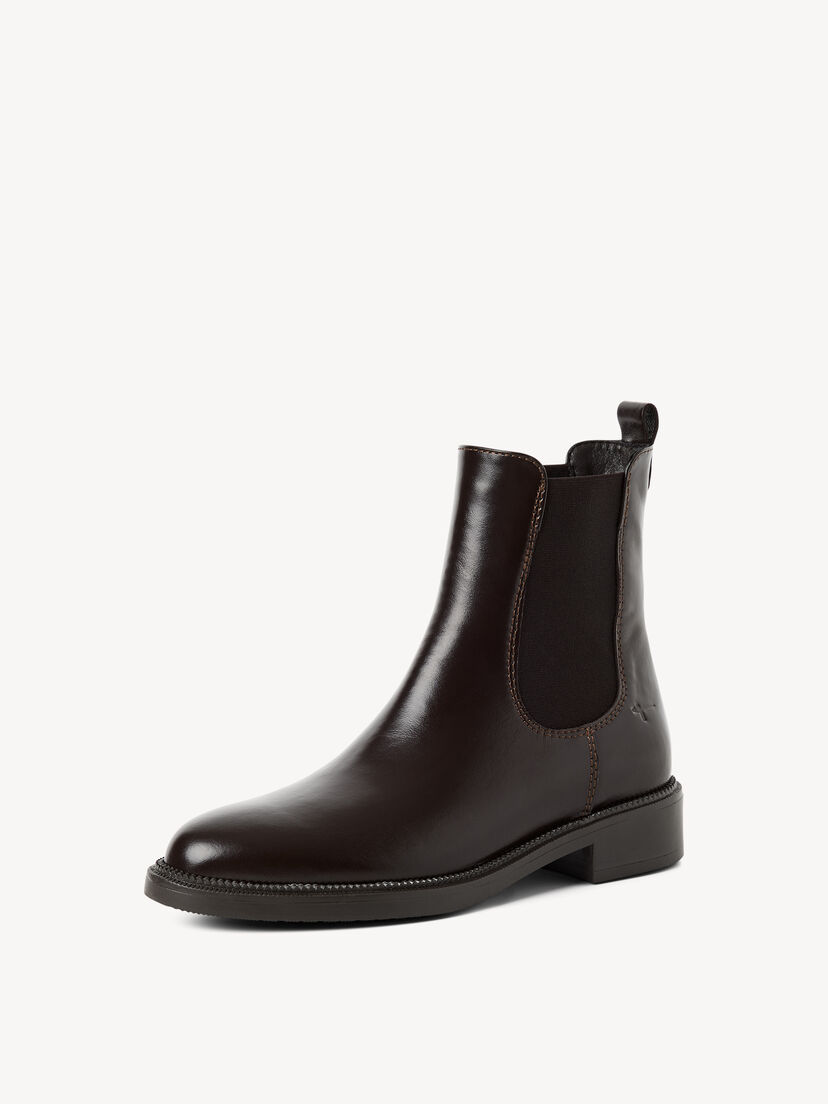 Leren Chelseaboot - bruin, MOCCA PATENT, hi-res