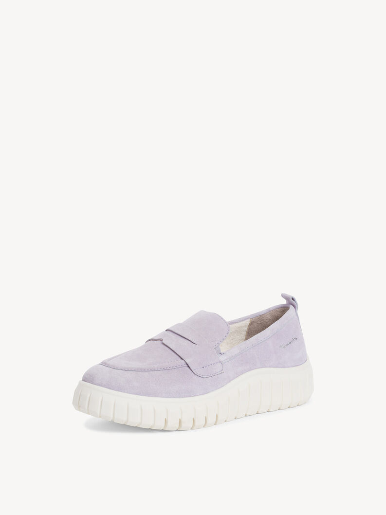 Leather Sneaker - purple, LAVENDER, hi-res