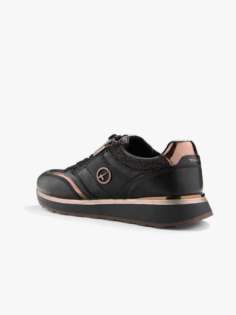 Sneaker - zwart, BLACK/COPPER, hi-res