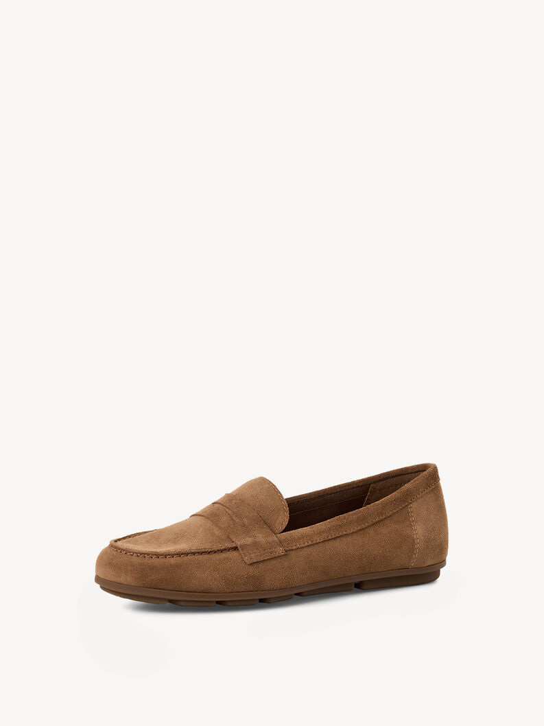 Lederslipper - braun, BROWN, hi-res