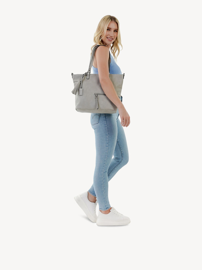Shopper - grijs, lightgrey, hi-res