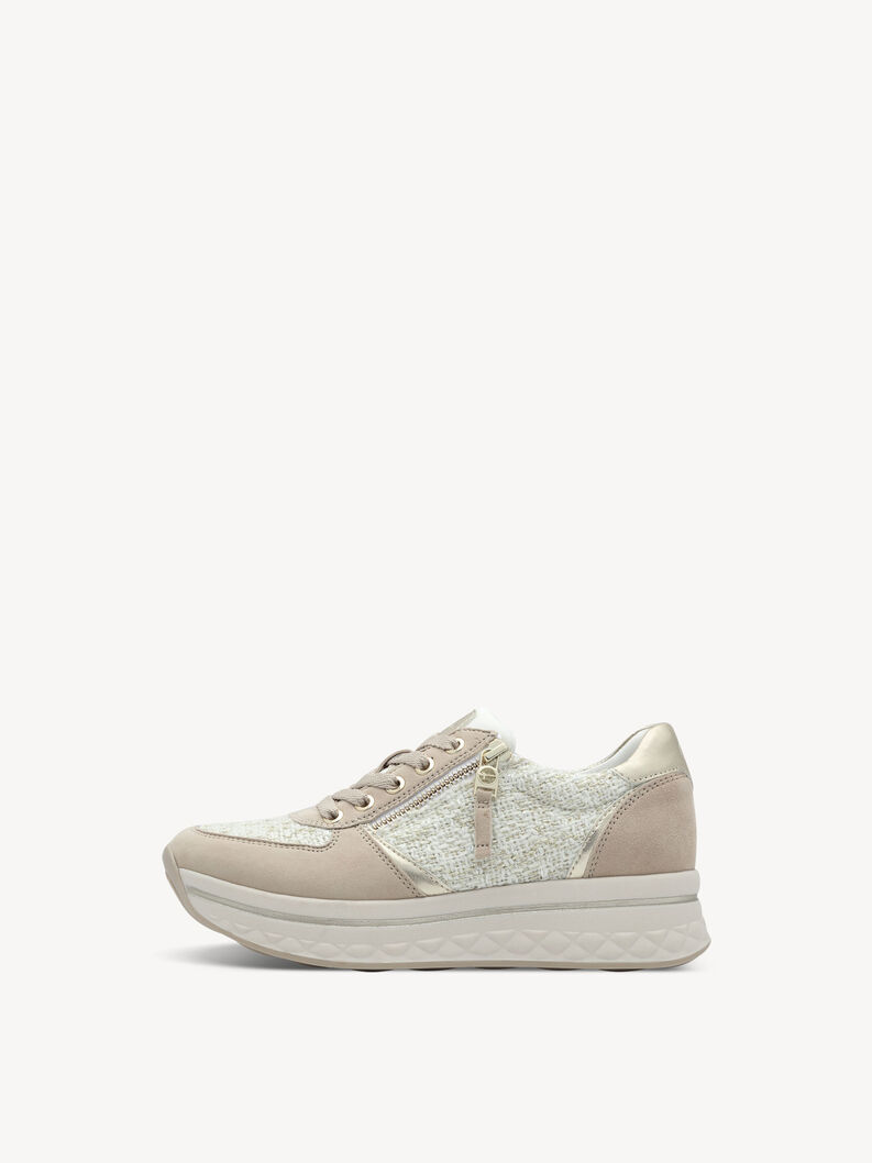 Sneaker - beige, BEIGE/GOLD, hi-res