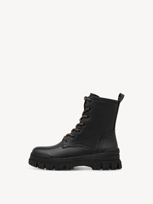 Enkellaarsje, BLACK LEATHER, hi-res