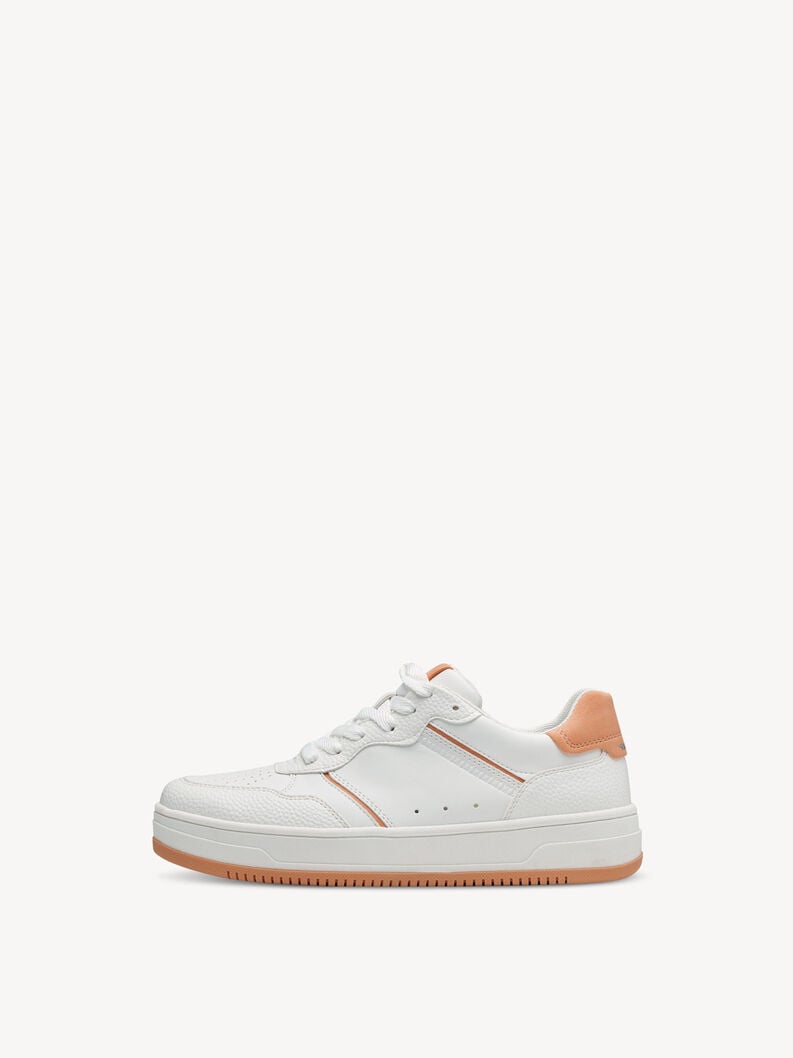 Sneaker - oranje, WHITE/ORANGE, hi-res