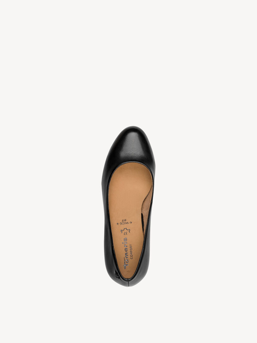 Leren Pumps - zwart, BLACK NAPPA, hi-res