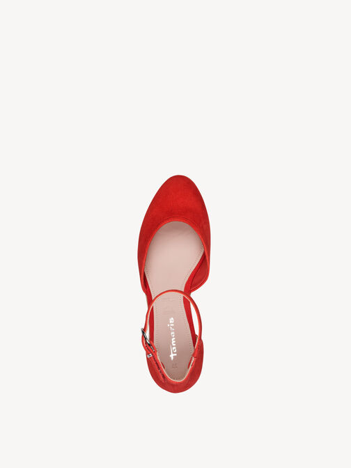 Wedge pumps, RED, hi-res
