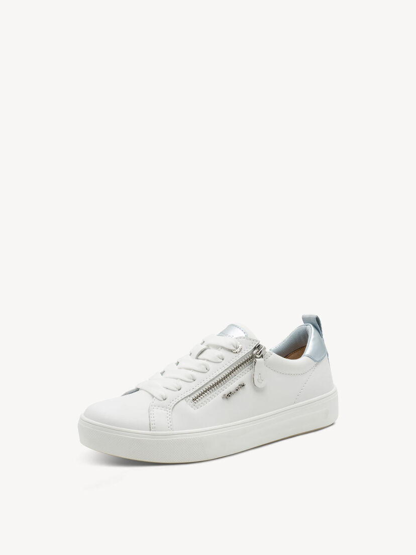 Sneaker - wit, WHITE/SKY, hi-res