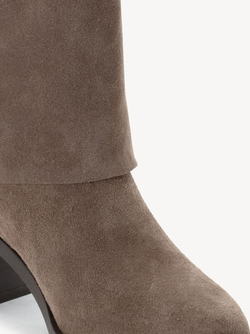 Leren Enkellaarsje - beige, TAUPE, hi-res