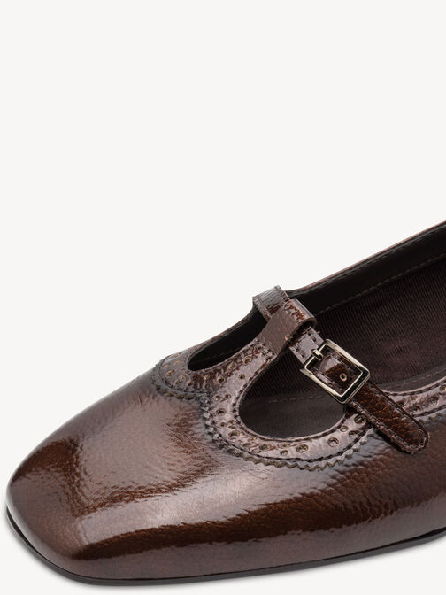 Ballerine, BROWN PATENT, hi-res