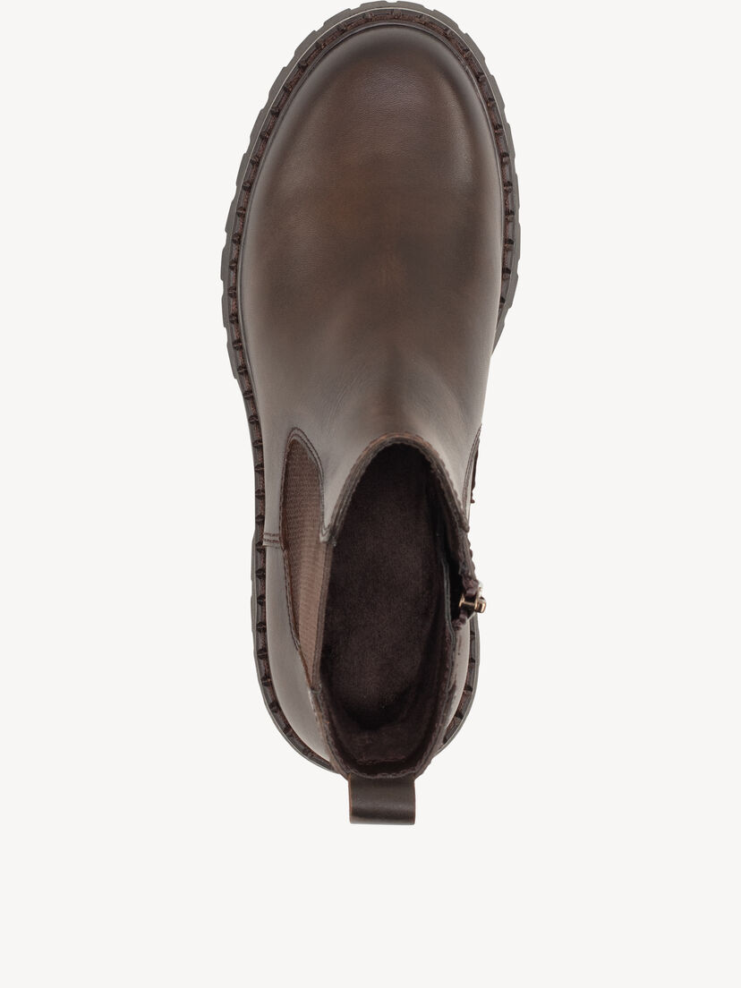 Leren Chelseaboot - bruin, MOCCA LEATHER, hi-res