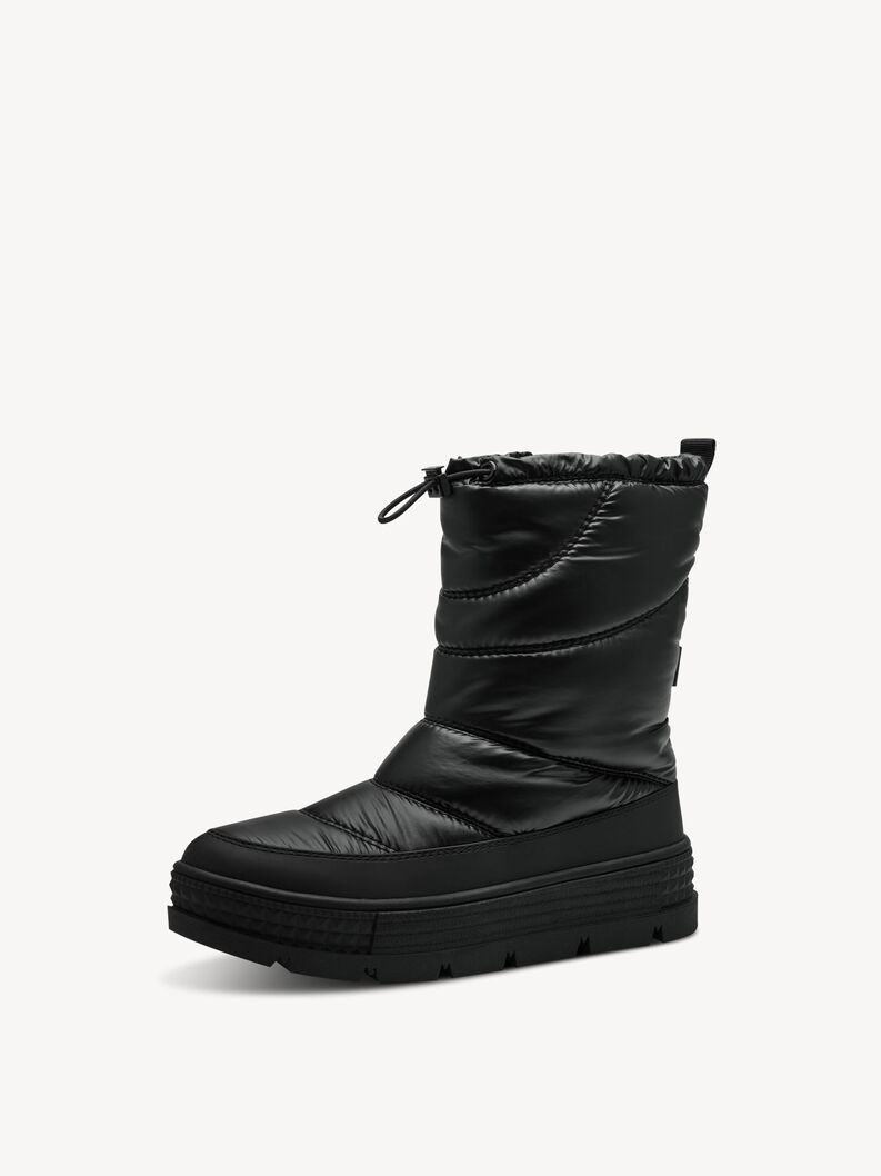 Kotníčková obuv - černá teplá podšívka, BLACK, hi-res