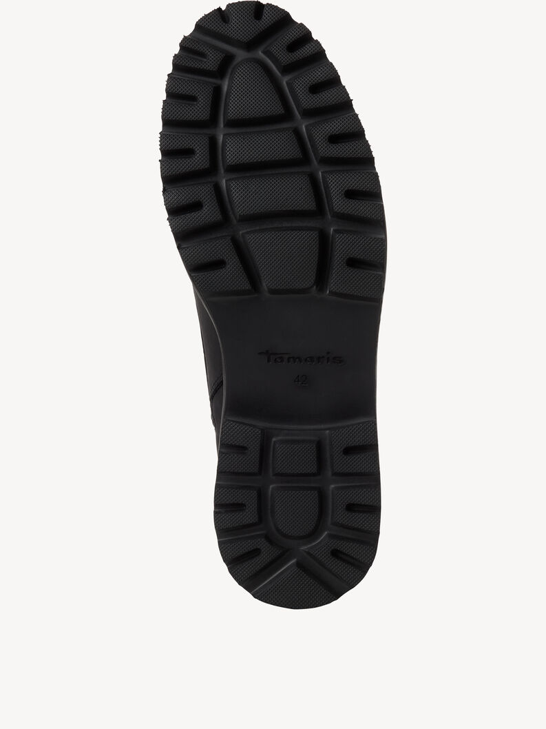 Leather Bootie - black, BLACK, hi-res